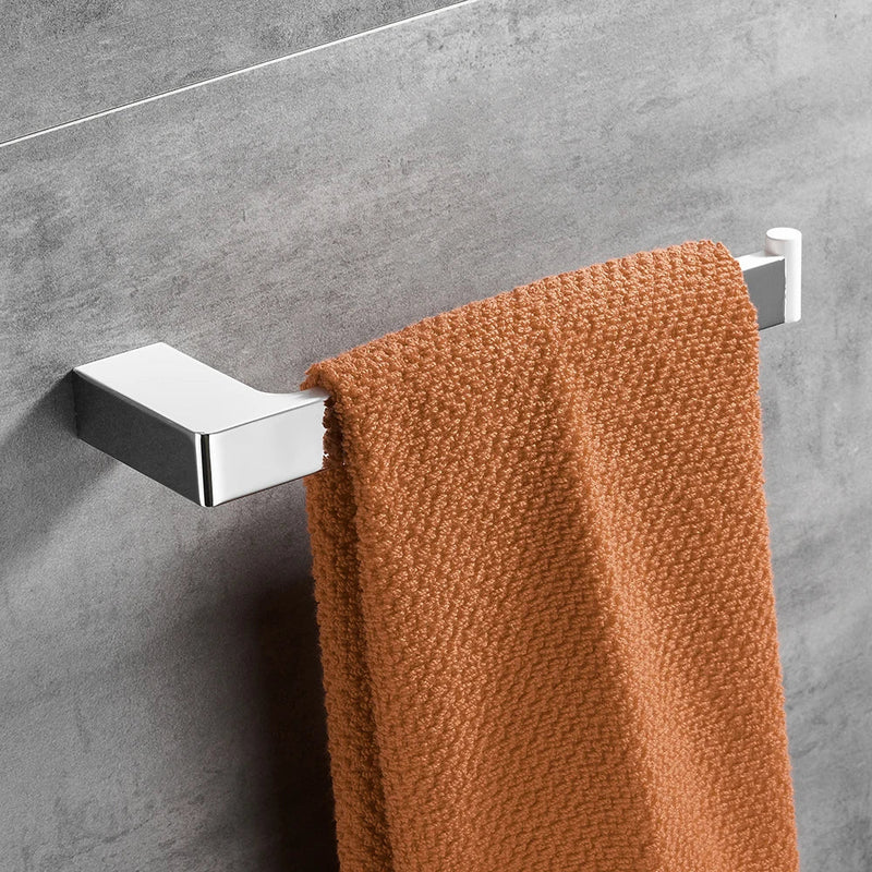 Afralia™ Square Towel Hook Bar Holder for Bathroom and Kitchen