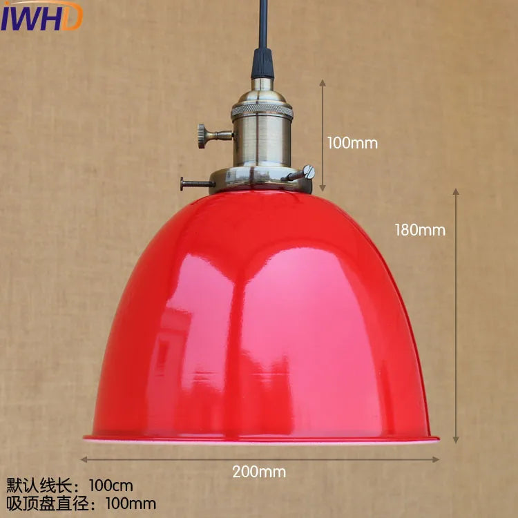 Afralia™ Rustic Vintage Pendant Light LED Edison-Style Industrial Lamp Retro Loft Fixture