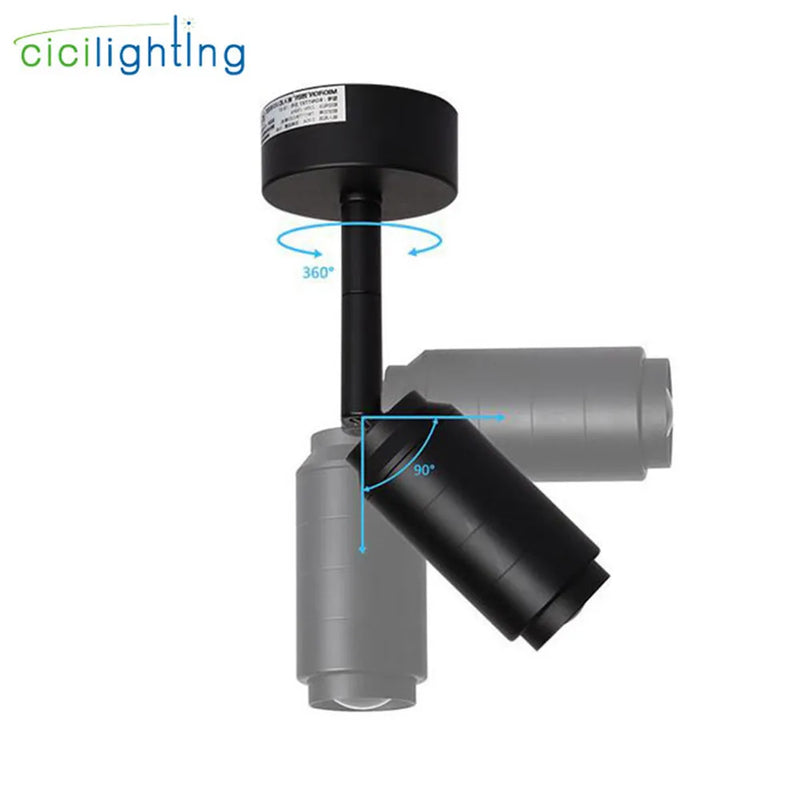 Afralia™ Adjustable Beam Angle Rail Track Spotlight for Clothing Shoes Shop Galleries