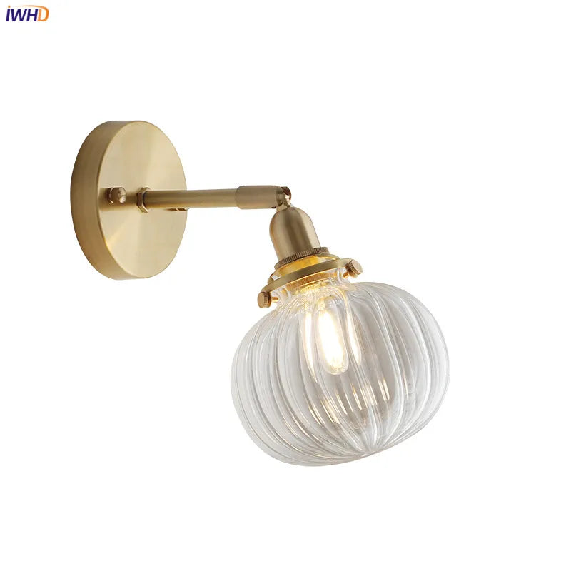 Afralia™ Modern Nordic Glass Ball Wall Light Sconce LED Wandlamp Home Lighting