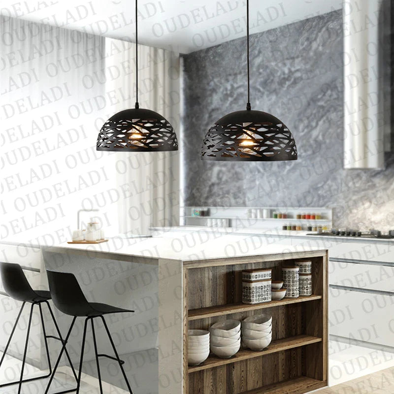 Afralia™ Modern LED Metal Pendant Light for Dining Living Room Bedroom Shop Bar