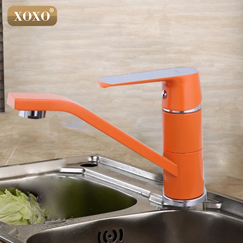 Afralia™ Modern Kitchen Shell Crane Mixer Tap 360° Rotation Cozinha Shell Bibcock