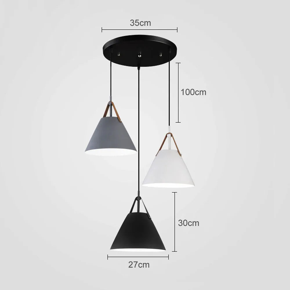 Afralia™ Nordic LED Pendant Lights for Home Dining Room, Single-Three Heads Lamps