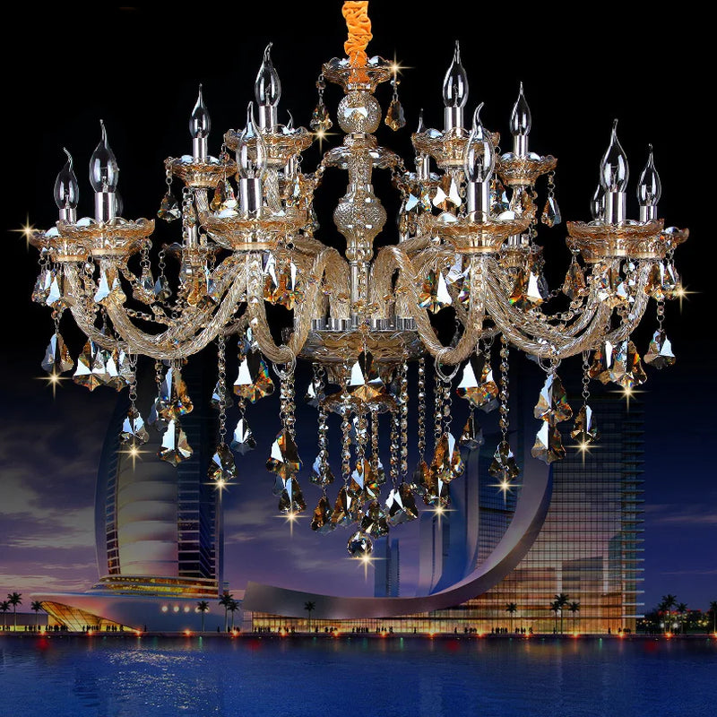 Afralia™ Luxury Crystal Chandelier: Modern Living Room Bedroom Lighting