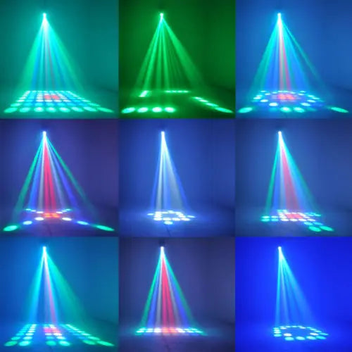 Afralia™ LED RGBW Disco Light Club Party Dj Stage Lights - Hundreds of Patterns