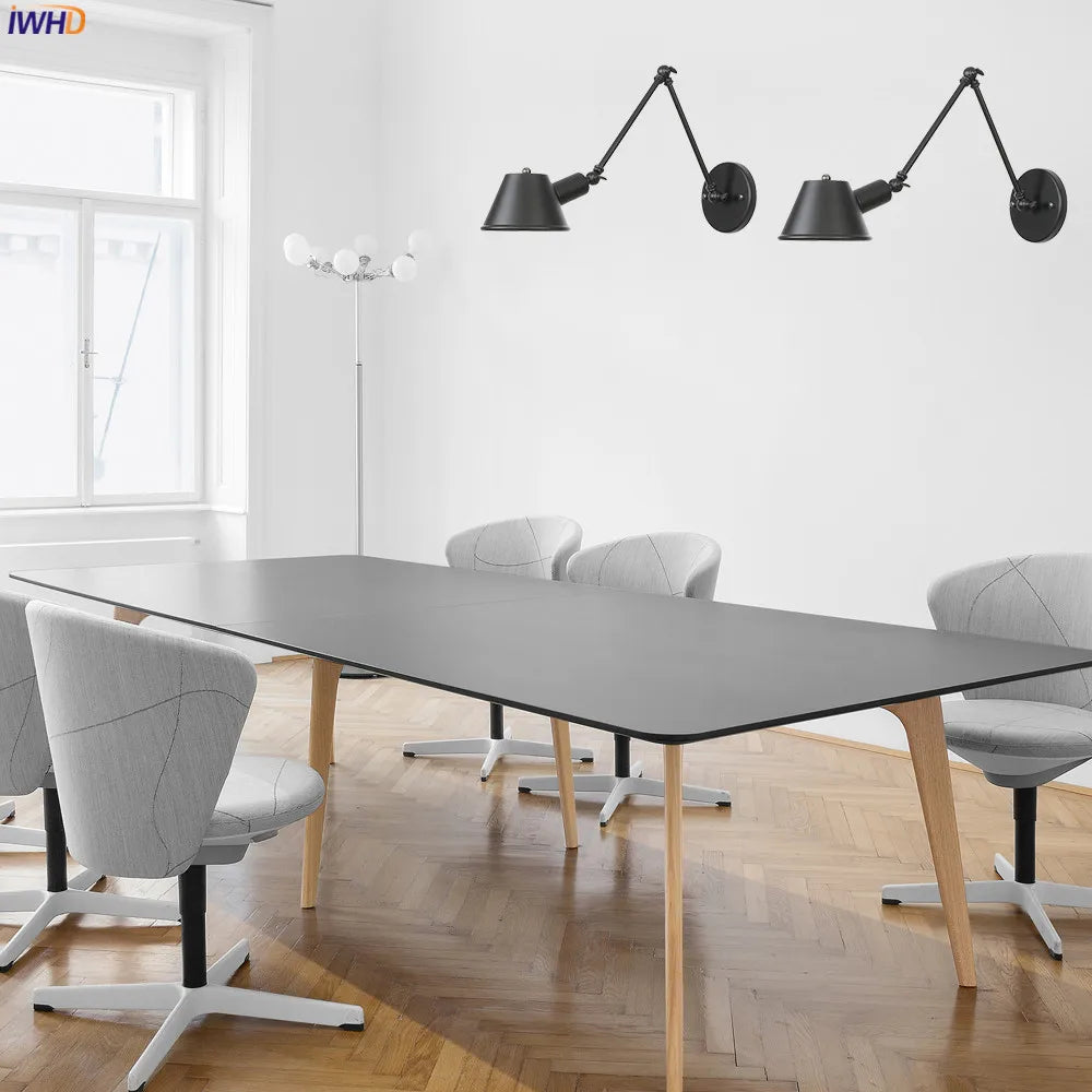 Afralia™ Industrial LED Wall Light Fixture Bedroom Bathroom Vintage Wall Lamp