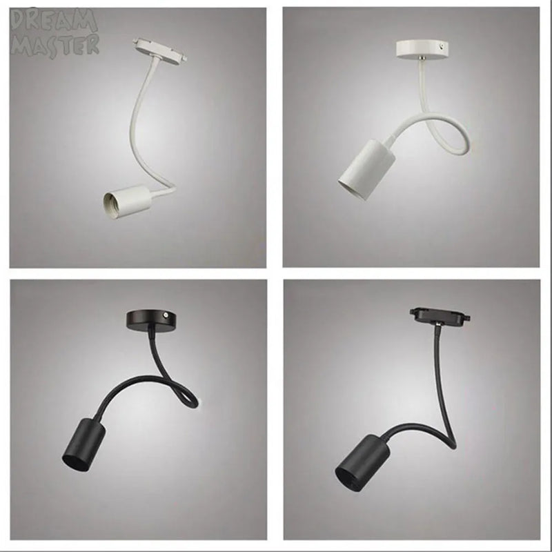 Afralia™ LED Flex Track Light for Clothing Stores - Black White Bendable Rod Bend Lighting