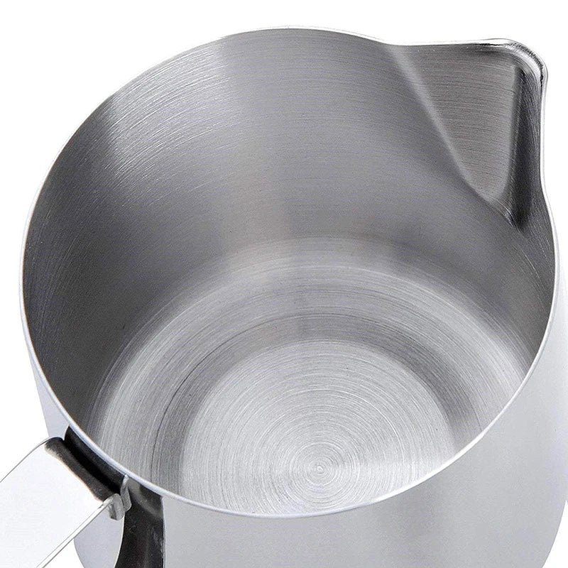 Afralia™ Stainless Steel Milk Frothing Pitcher for Coffee Latte Cappuccino Barista