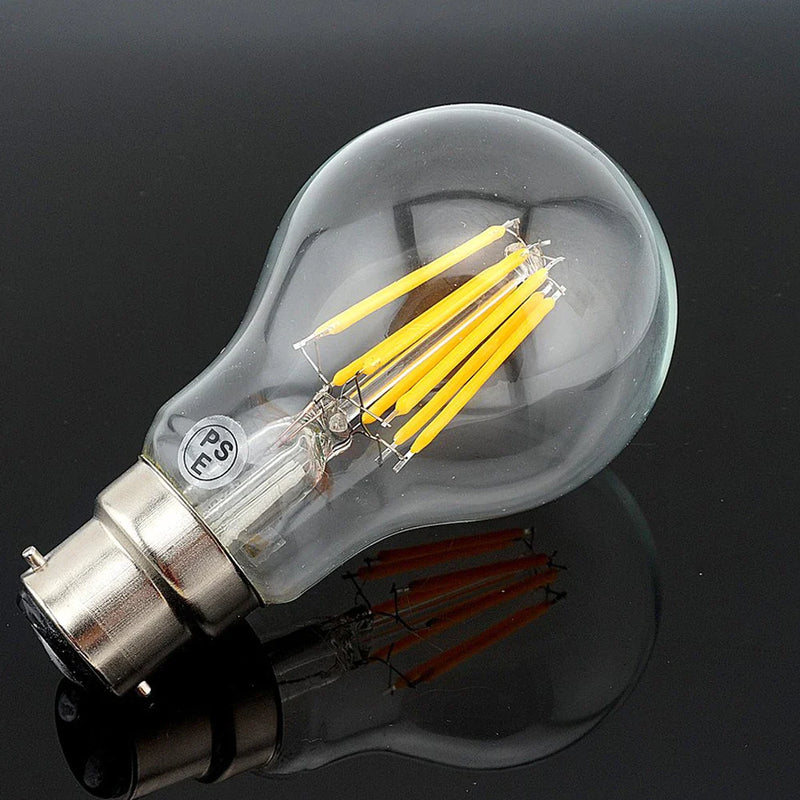 Afralia™ Vintage LED Filament Bulb B22 Dimmable Energy Saving Classic Edison Bulbs