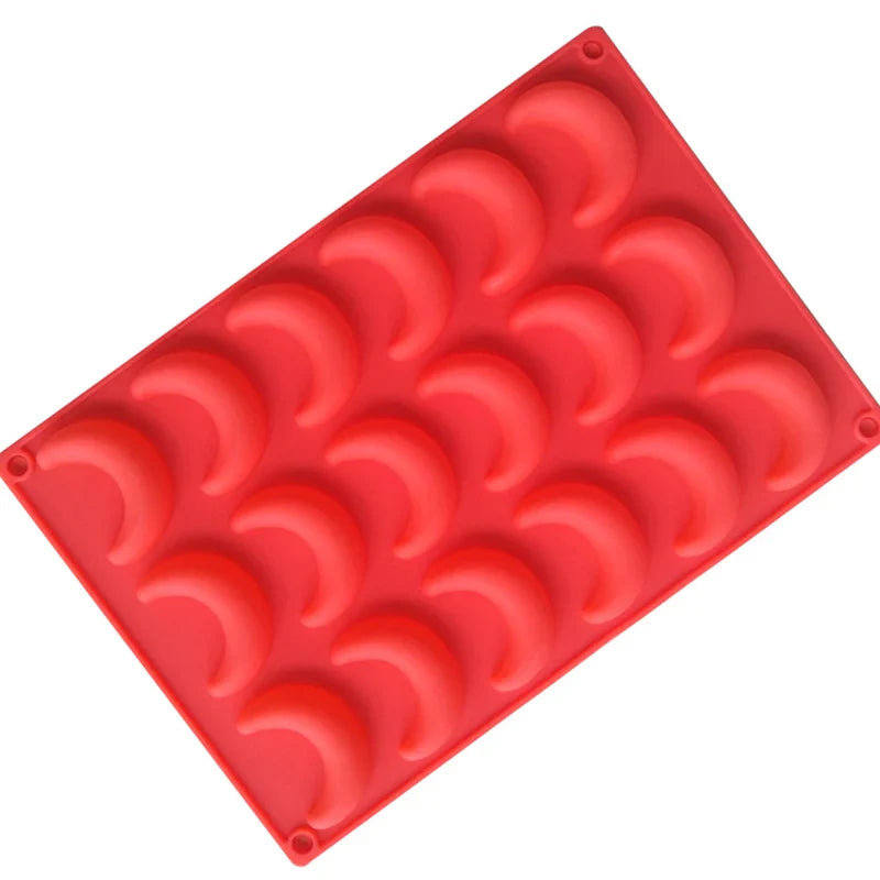 Afralia™ Silicone Crescent Moon Cake Mold for Baking and Decorating