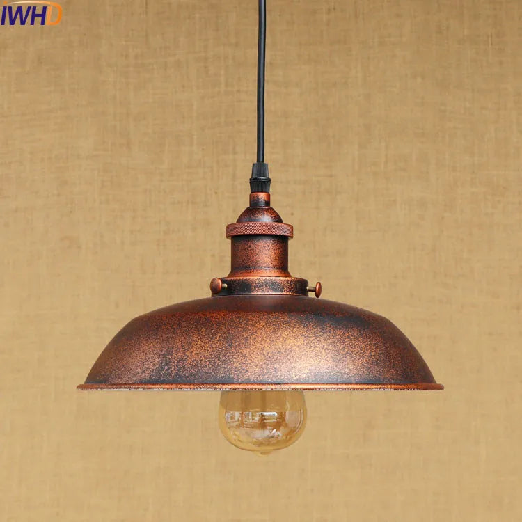 Afralia™ Rustic Vintage Pendant Light LED Edison-Style Industrial Lamp Retro Loft Fixture