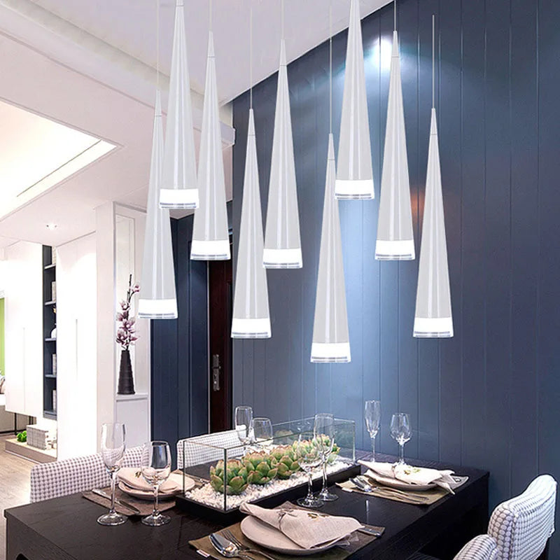 Afralia™ Conical Pendant Light 5W Aluminum Hand Lighting for Dining Room & Bar