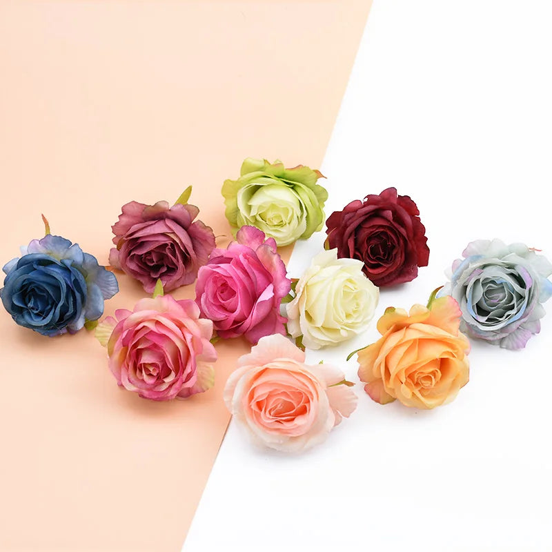 Afralia™ Silk Roses Flower Wall | Decorative DIY Wedding Decor & Home Wreaths