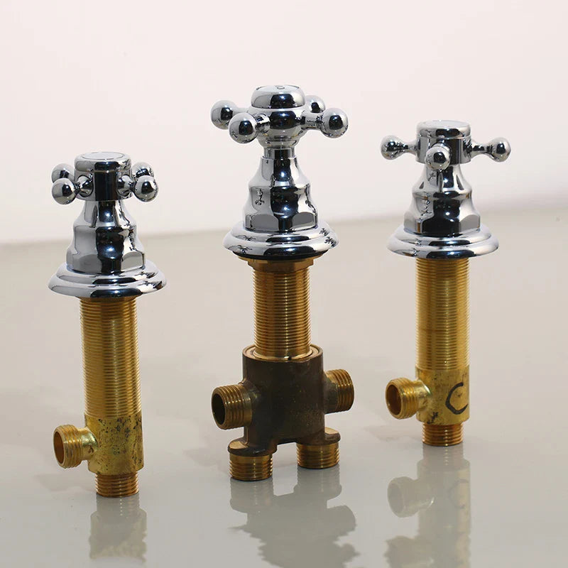 Afralia™ Black Painting Water Control Valve for Bathtub Faucet Mixer Handle