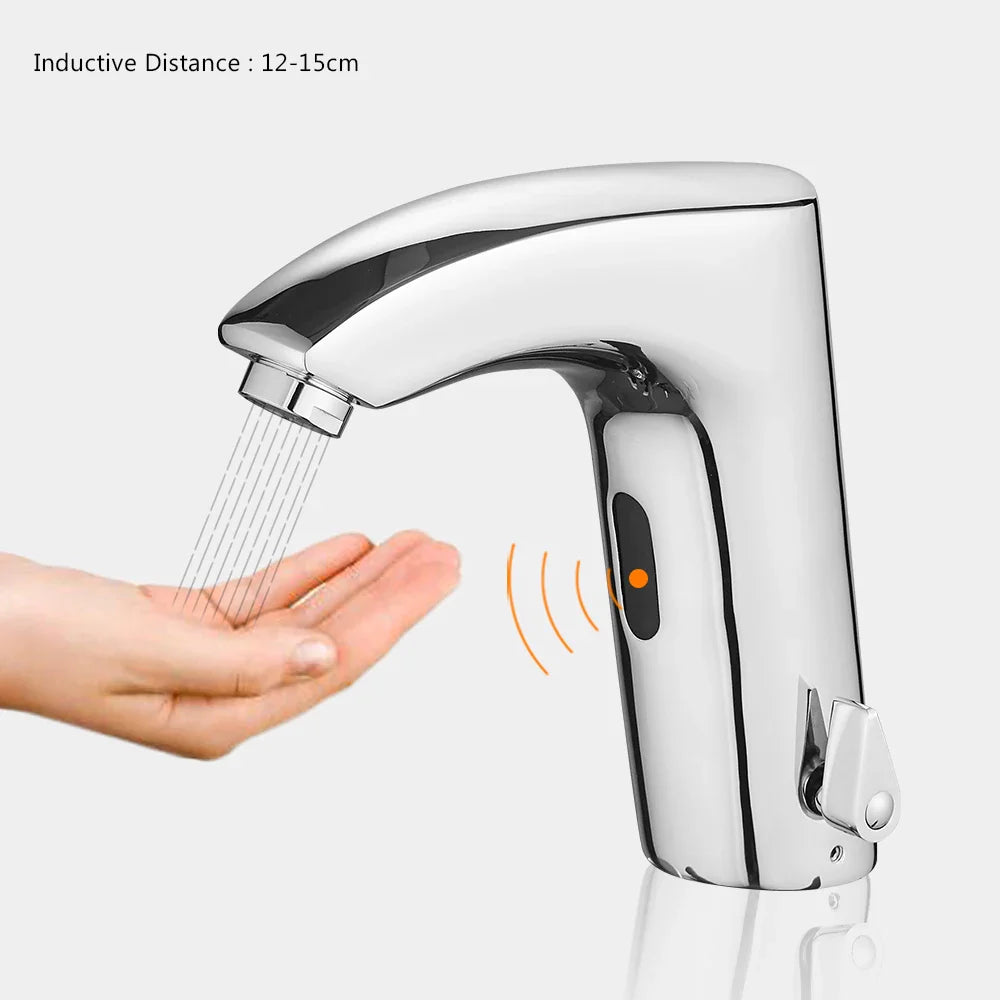 Afralia™ Touchless Sensor Mixer Faucet for Kitchen Sink, Hot Cold Water Taps