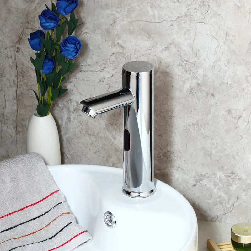 Afralia™ TouchSense Gold Automatic Sensor Faucet for Bathroom Basin Sink - Hot & Cold Water