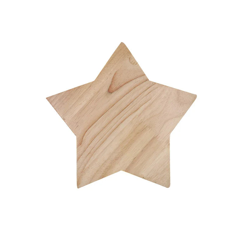 Afralia™ Star Wood Wall Lamp: Modern Solid Decor Lighting for Living Room, Bedroom, Corridor