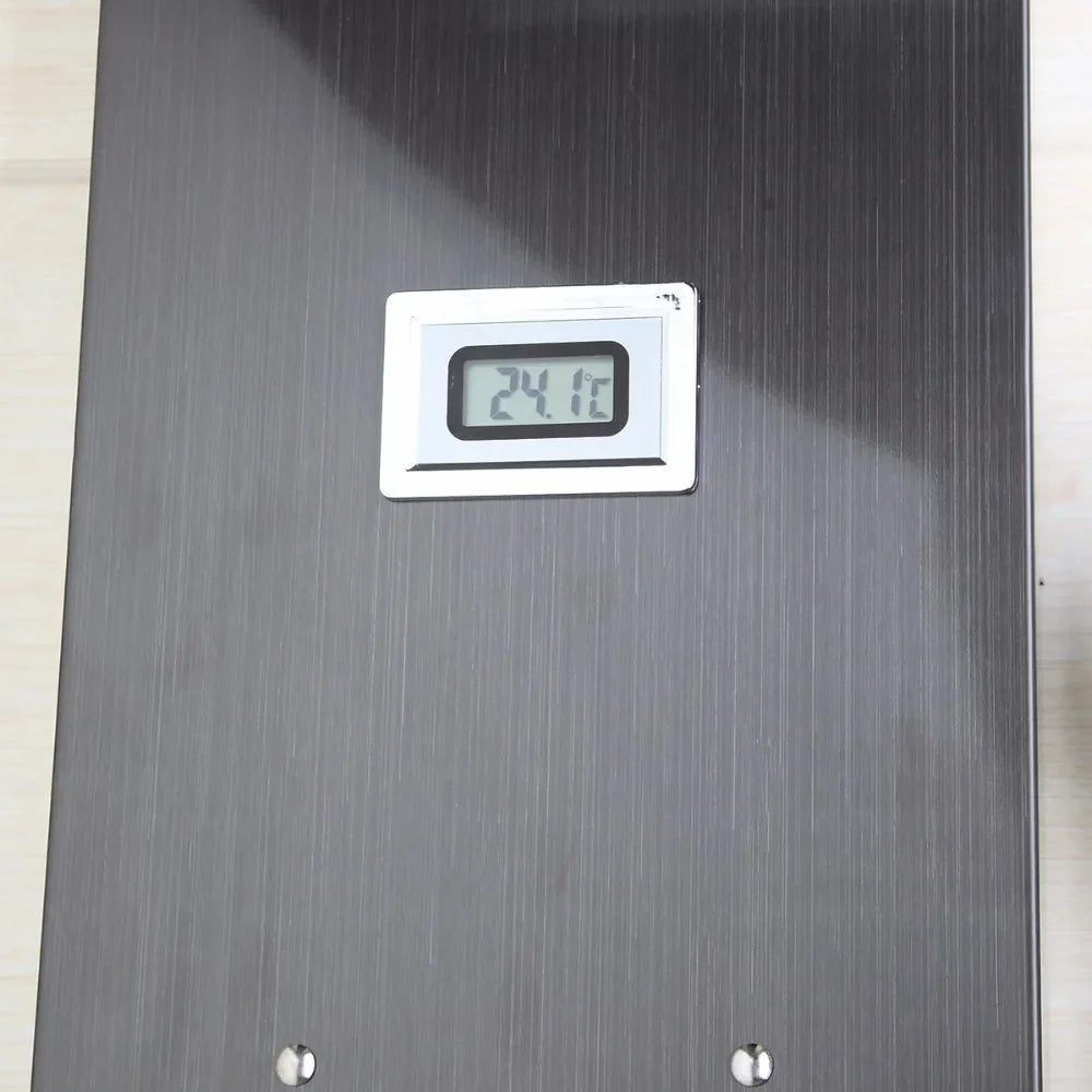 Afralia™ Dark Nickel Shower Panel with Hand shower, Tub Spout, and Massage System