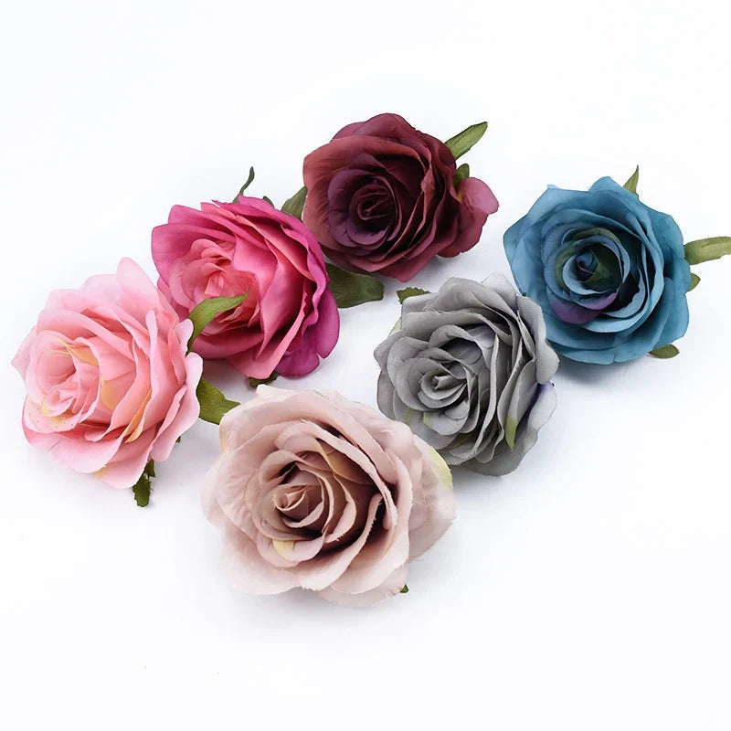 Afralia™ Retro Artificial Plant Arch Wreath Wedding Decor Silk Roses Bouquet