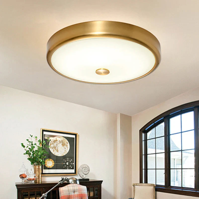 Afralia™ Modern Glass Ceiling Light with LED for Living Room Bedroom Restaurant Corridor
