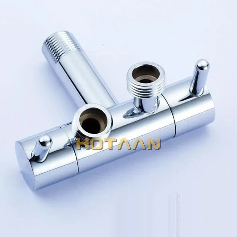 Afralia™ Brass Chrome Wall Mount Bibcock Faucet - Cold Water Tap for Washing Machine, Toilet, Garden