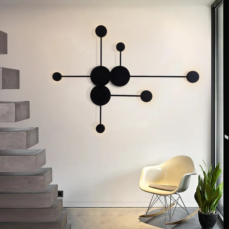 Afralia™ Geometry LED Wall Light for Living Room Bedroom Decor