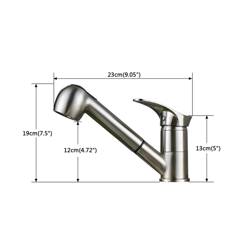 Afralia™ Brushed Nickel Kitchen Faucet with Sprayer Steam Spout