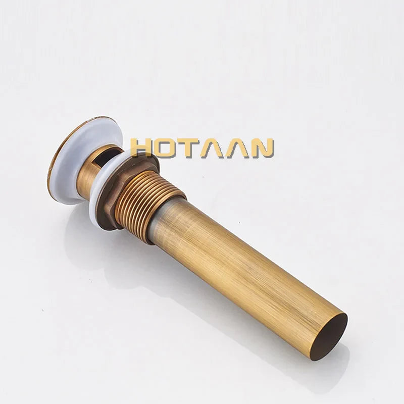 Afralia™ Brass Pop Up Sink Drain - Antique Bathroom Brass Pop-up Drain