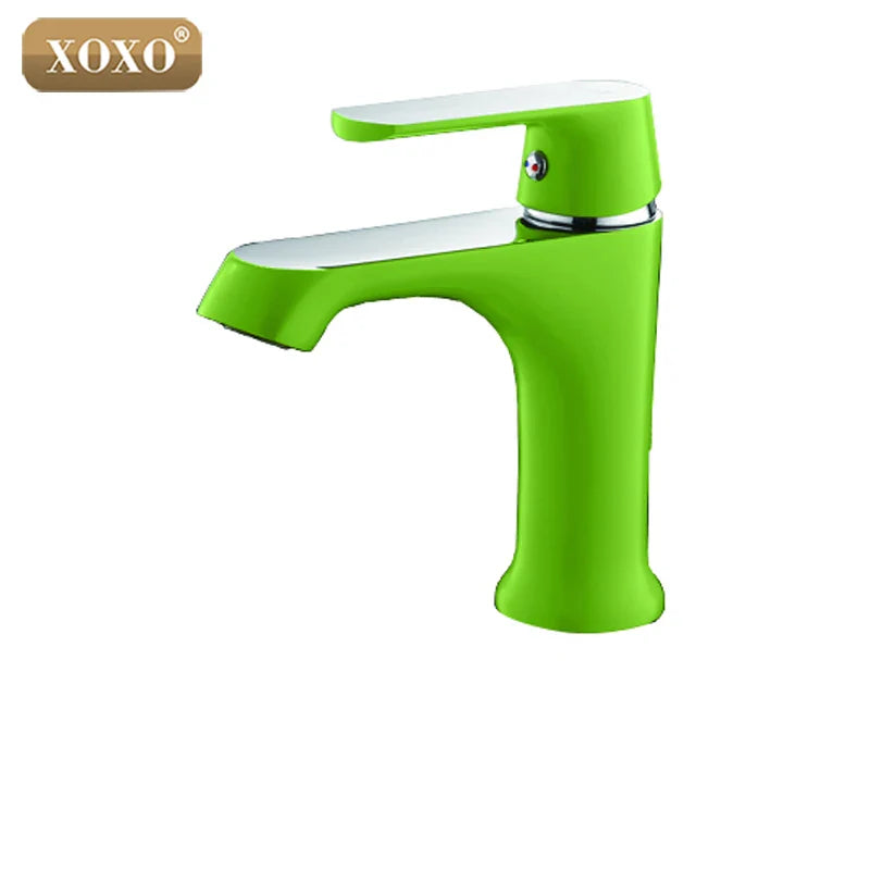 Afralia™ Multi-color Basin Faucet Cold Hot Water Taps - Green Orange White