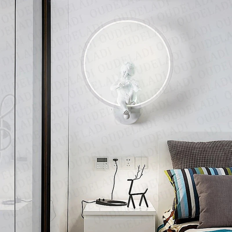 Afralia™ Modern LED Wall Lamps Decorative Interior Lighting for Living Room & Dining Area