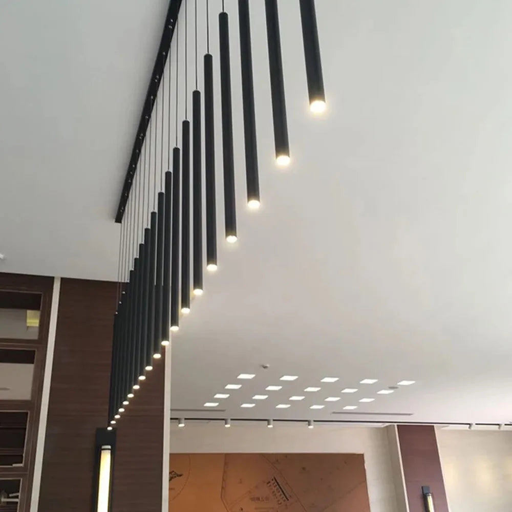 Afralia™ LED Cylindrical Pendant Lights for Restaurants and Bars - Indoor Lighting