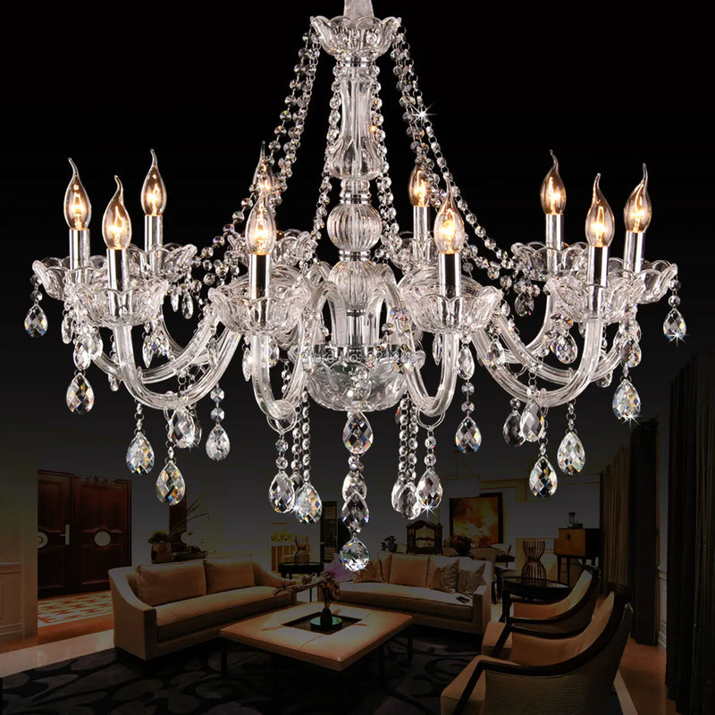 Afralia™ Modern Gold/Silver K9 Crystal Chandelier for Living Room, Bedroom, and Restaurant Lighting