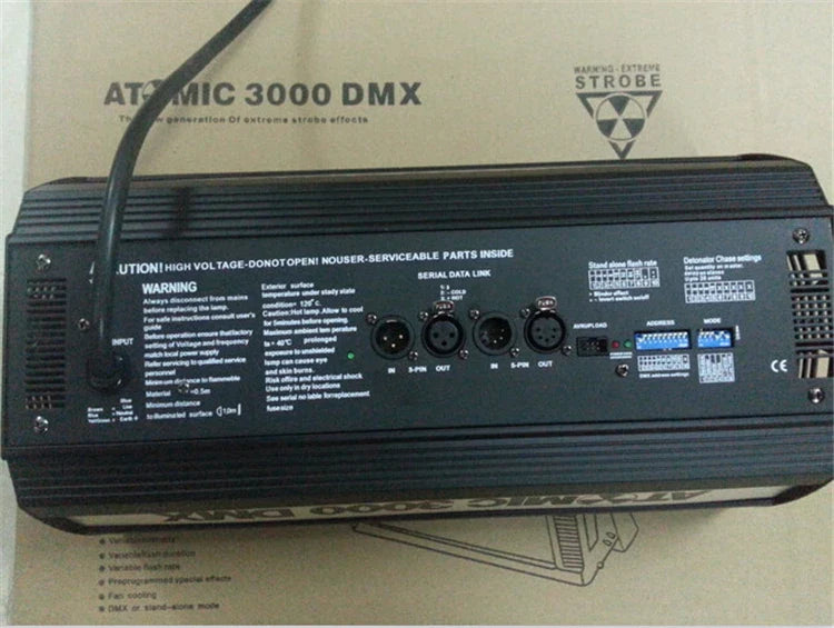 Afralia™ DMX 512 Strobe Flash Atomic 3000 Strobe 3000W Light 110V/220-240V