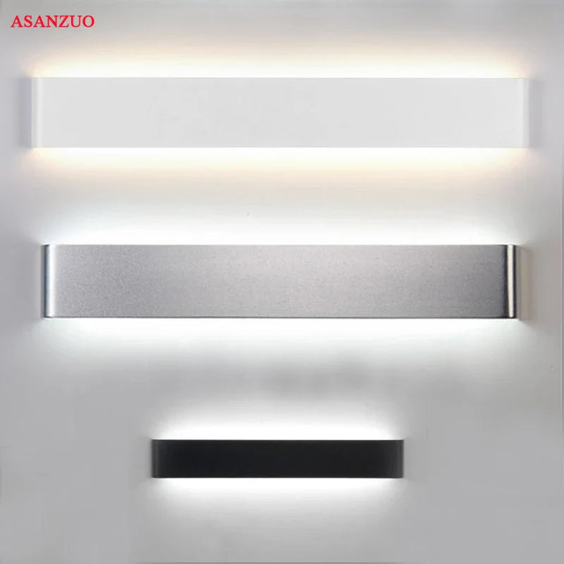 Afralia™ LED Rectangle Wall Lamps: 110V 220V Indoor Living Room Bathroom Mirror Light