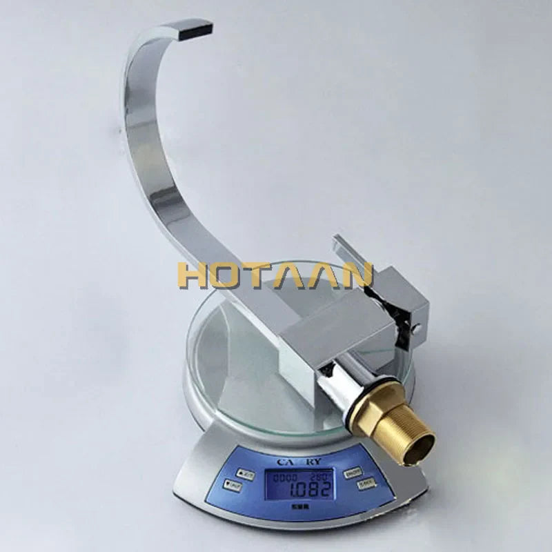 Afralia™ Dual Hole Kitchen Tap in Brass Chrome Finish