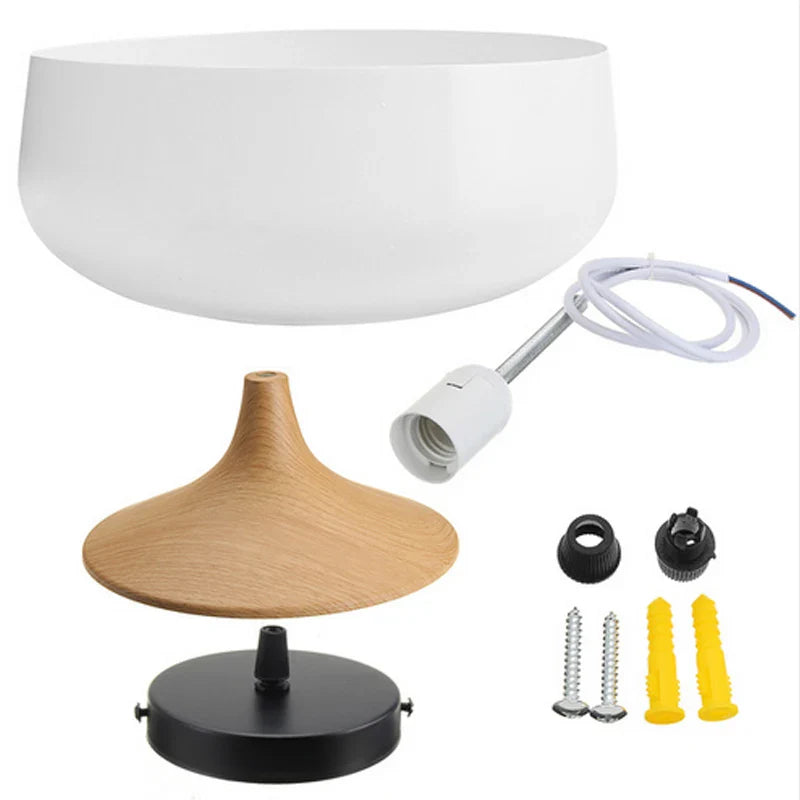 Afralia™ Modern Wood Aluminum Pendant Light for Restaurant Bar Coffee Dining Room