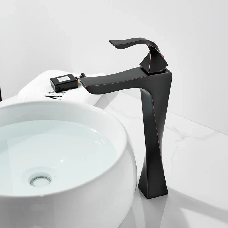 Afralia™ Chrome Basin Mixer Tap - Deck Mounted Bathroom Sink Faucet