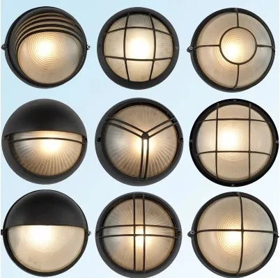 Afralia™ Vintage LED Outdoor Wall Lamp for Courtyard and Porch Lighting