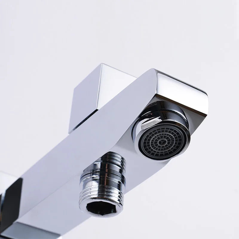 Afralia™ Brass Wall Mount Tub Spout Filler with Diverter - 2-Way Bathroom Accessory
