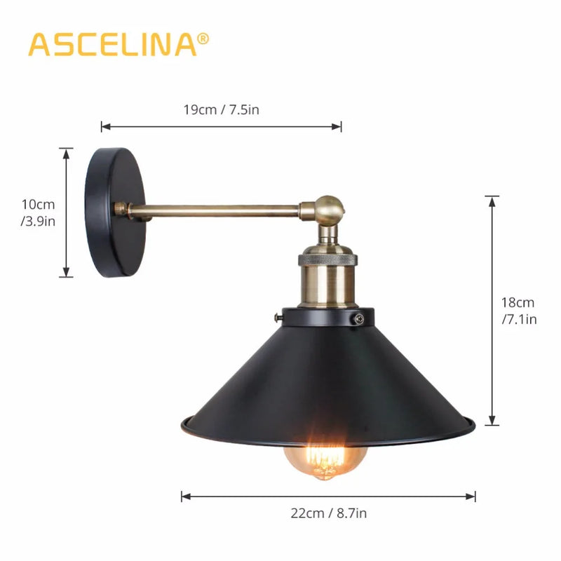 Afralia™ Industrial Wall Sconce Set for Living Room Bedroom Aisle Lighting