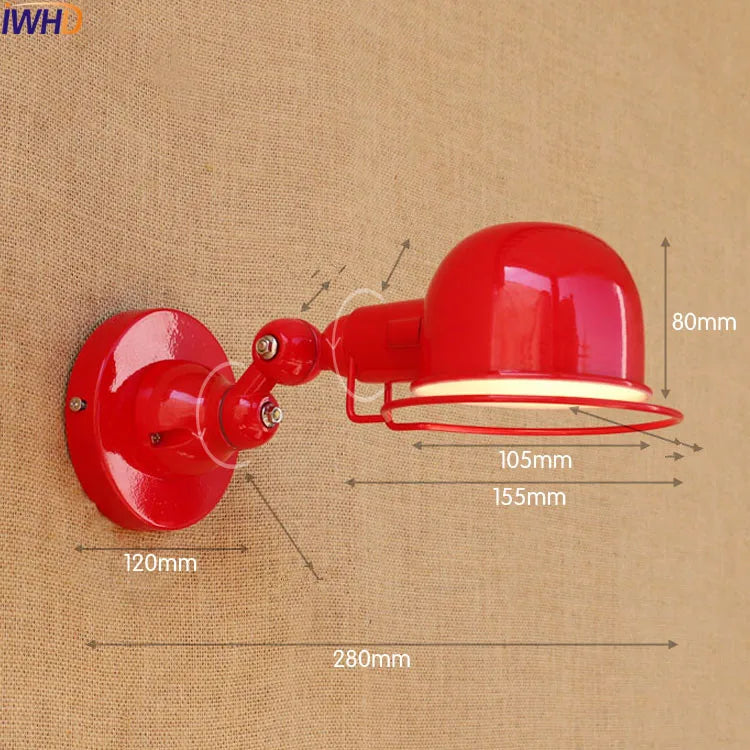 Afralia™ Modern LED Wall Light Rotate Arm Bedroom Sconce Indoor Lighting