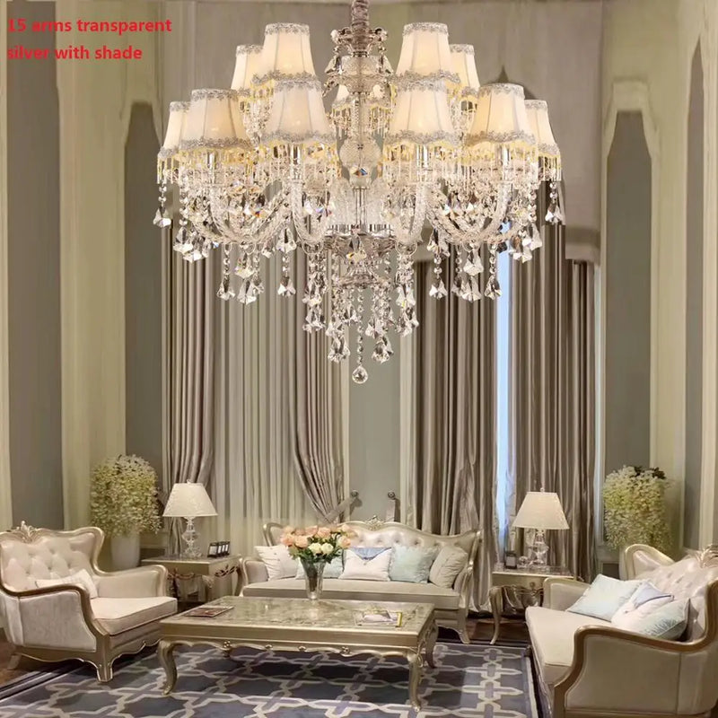 Afralia™ Crystal Chandelier: Modern Living Bedroom Lighting Fixture