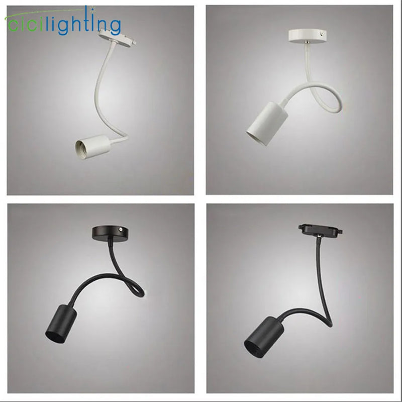 Afralia™ Industrial Gooseneck Track Lighting for Clothing Store