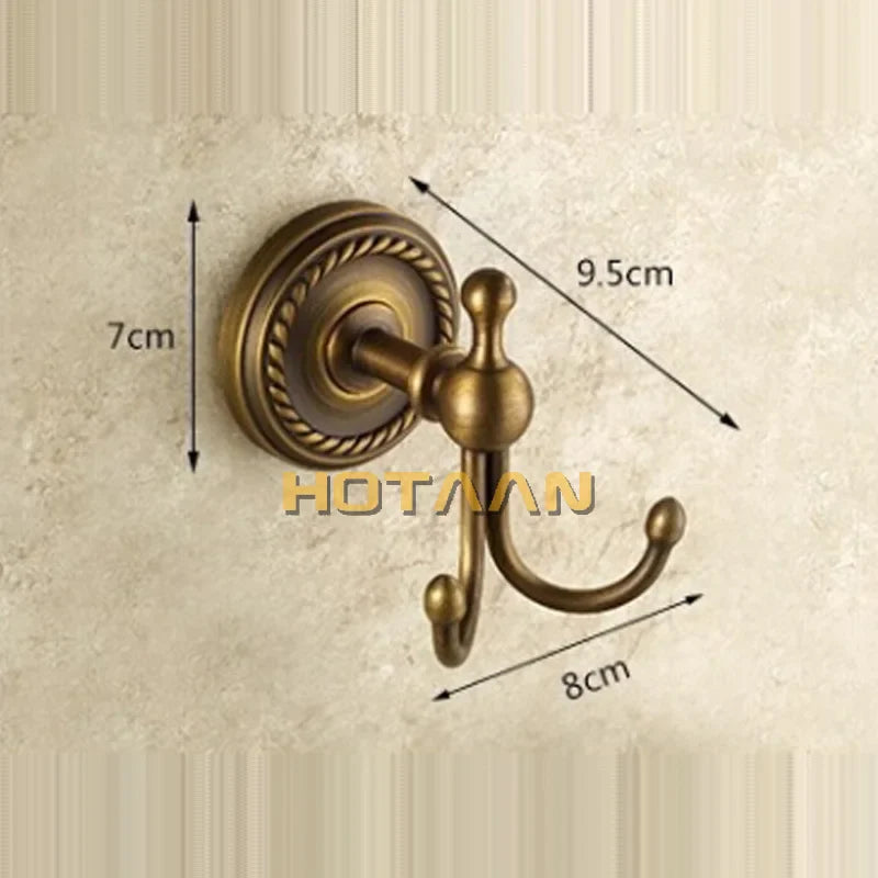 Afralia™ Brass Wall Hooks & Racks, Clothes Hanger, Towel Coat Robe Hook, Bathroom Accessories