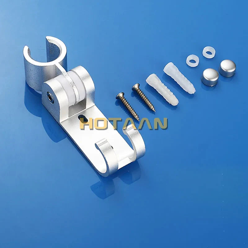 Afralia™ Aluminum Wall Mounted Hand Shower Holder Hook Bracket HIldr Afralia™