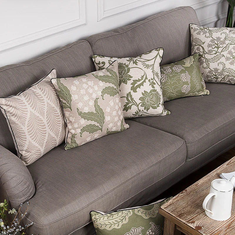Afralia™ Vintage European Floral Style Pillow Cover 45x45cm/30x50cm