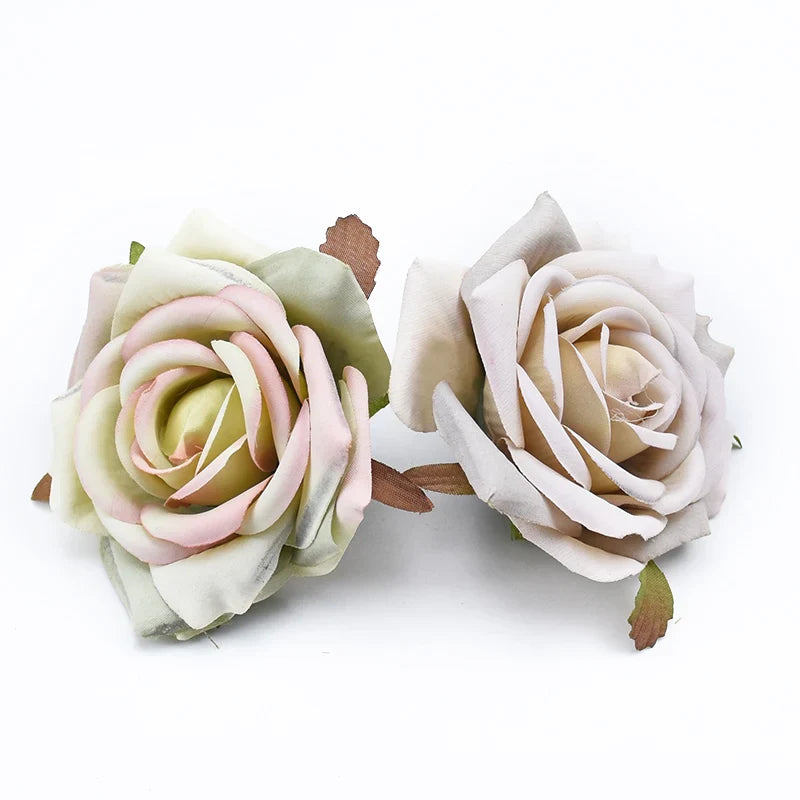 Afralia™ Silk Roses Head: Wedding Home Decor DIY Gifts Artificial Flowers