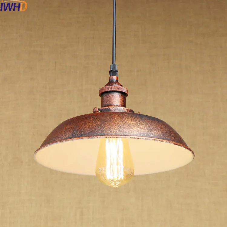 Afralia™ Rustic Vintage Pendant Light LED Edison-Style Industrial Lamp Retro Loft Fixture