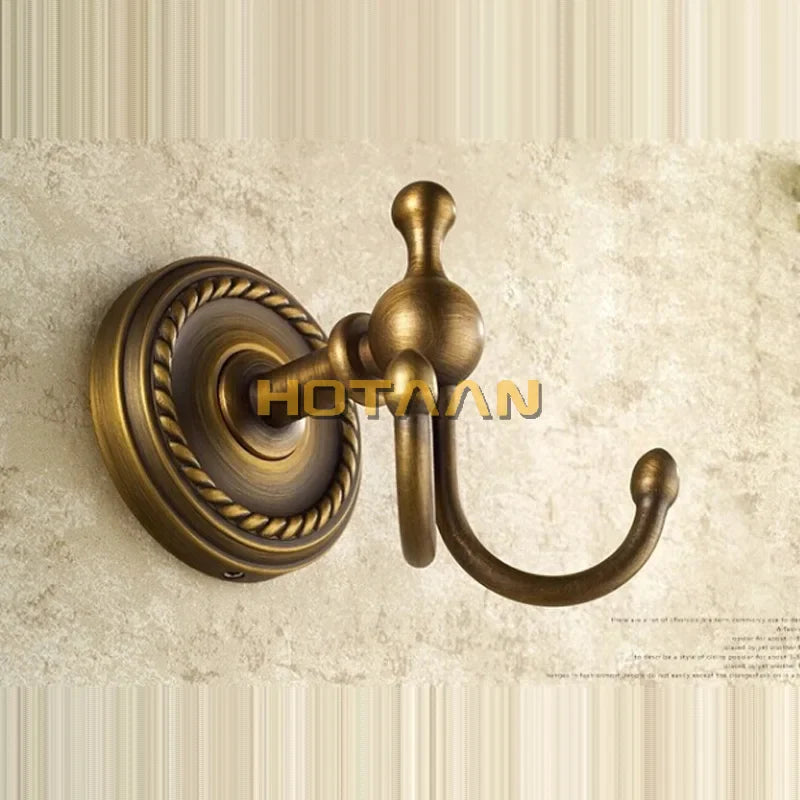 Afralia™ Brass Wall Hooks & Racks, Clothes Hanger, Towel Coat Robe Hook, Bathroom Accessories