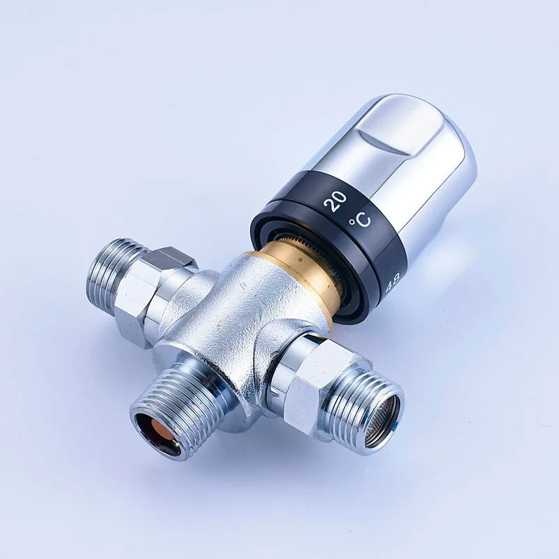 Afralia™ Thermostatic Ceramic Cartridge Tap Mixing Valve for Bathroom Accessories